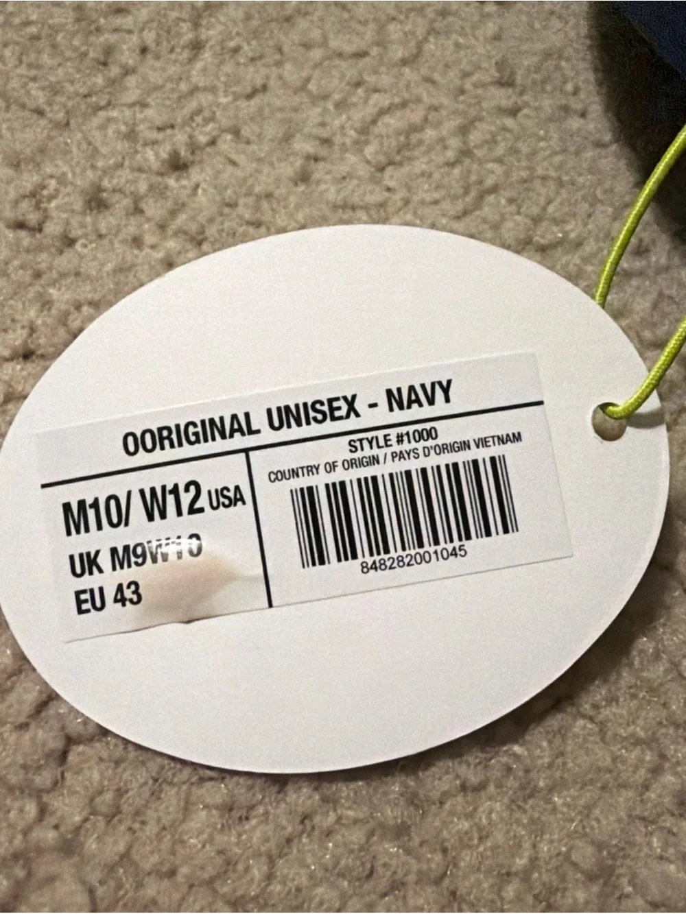 OOFOS Men’s 10 Women’s 12 OORIGINAL Recovery Sandal Flip Flop Style #1000 NEW